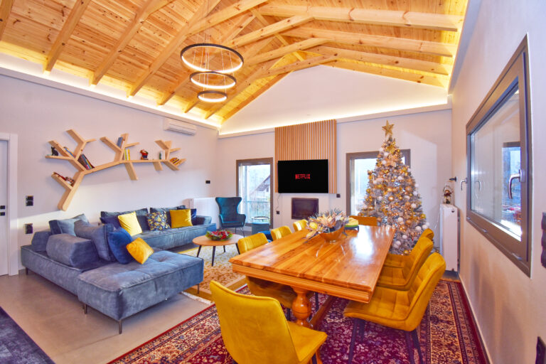 Villa Sokratis σαλόνι με θέα